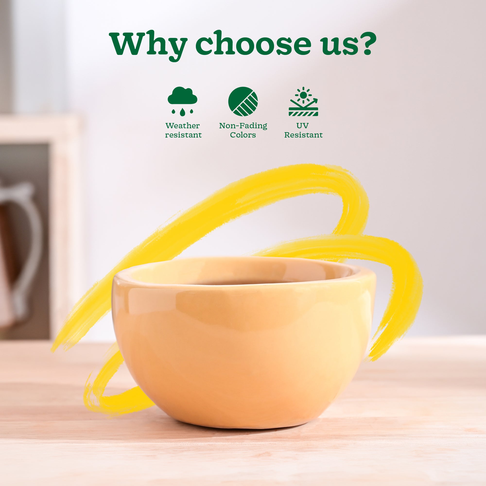 Nature's Hum Fat Ceramic Planter