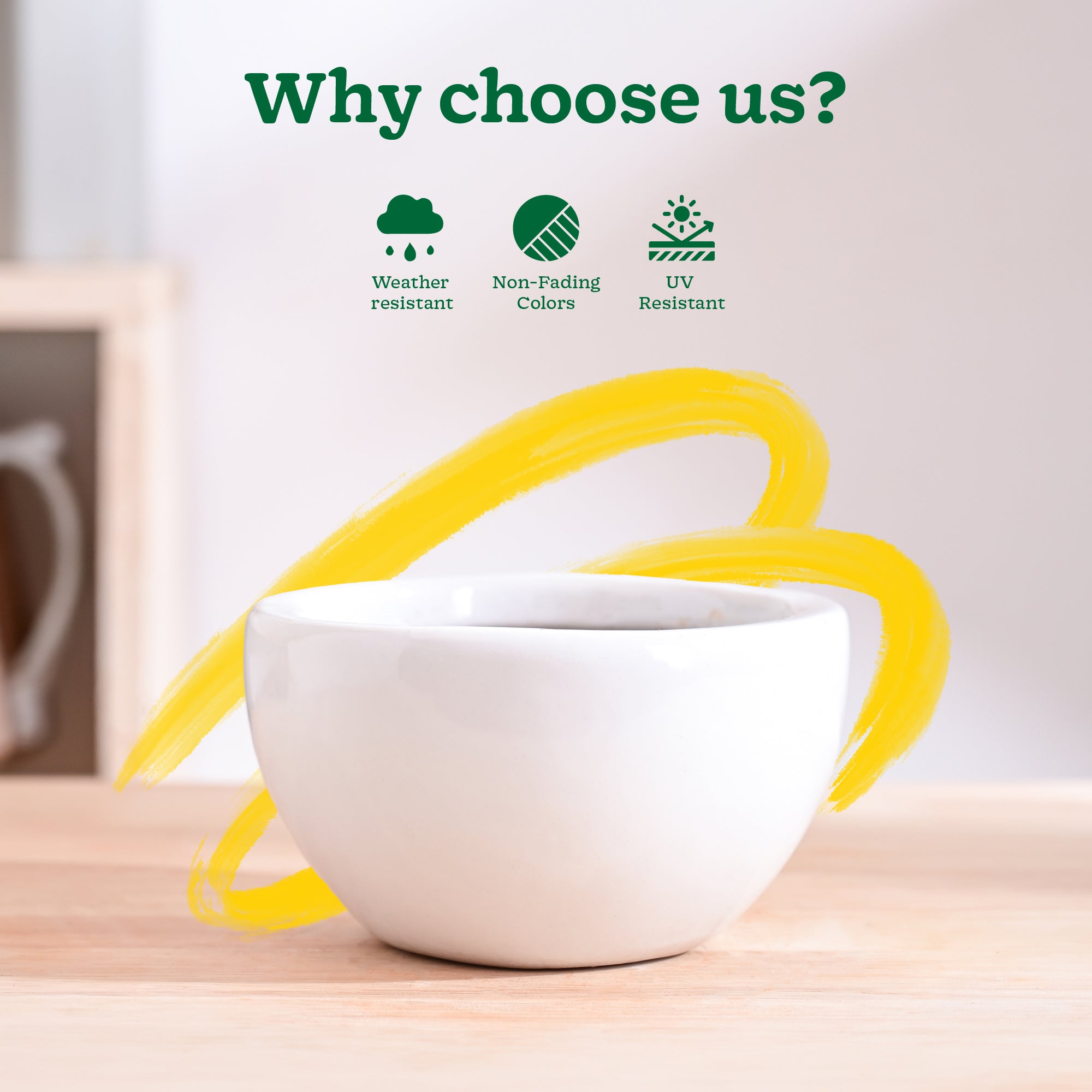 Nature's Hum Fat Ceramic Planter