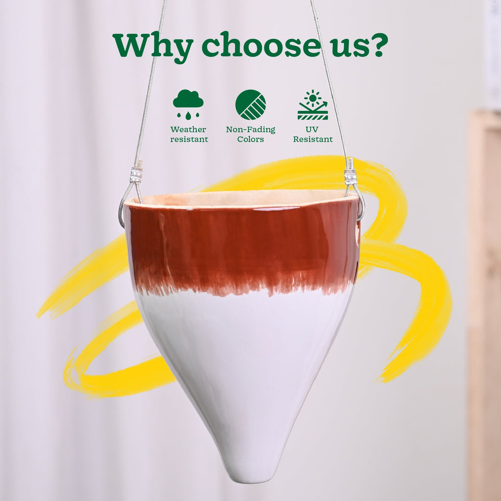 Ceramic Hanging Pot Cosmic Stone