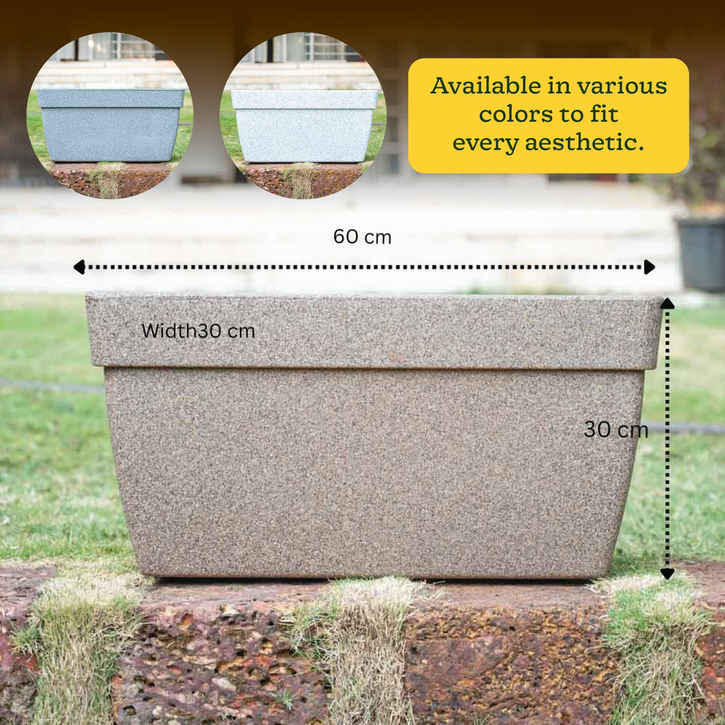 Barca Rectangle Planter
