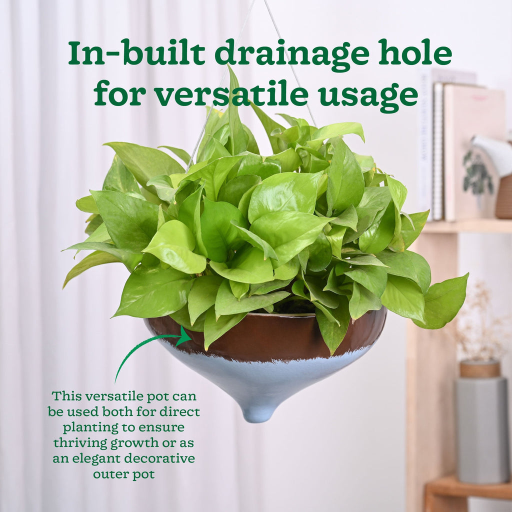 Ceramic Hanging Pot Cosmic Stone