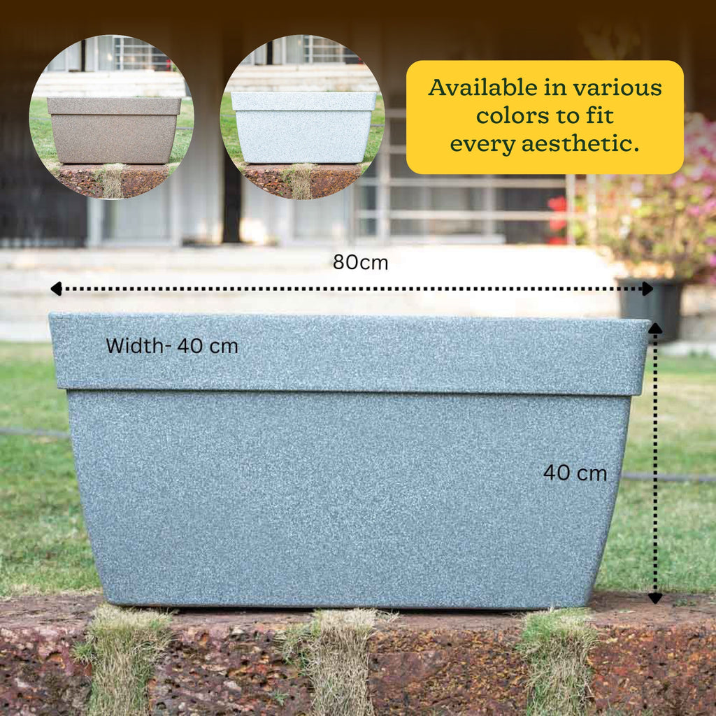 Barca Rectangle Planter