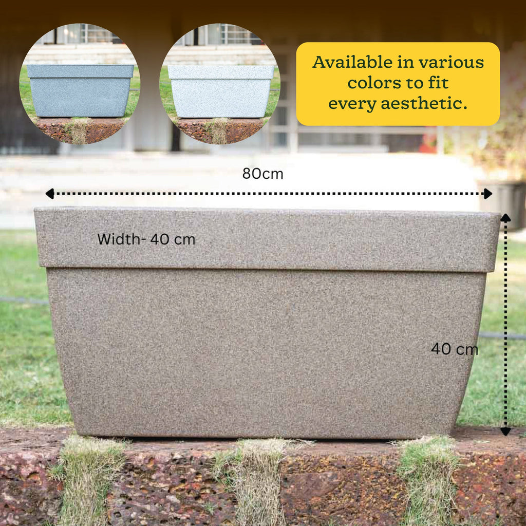 Barca Rectangle Planter