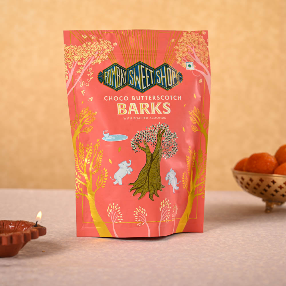 Bamboo Palm Plant & Bombay Sweet Shop Diwali Gift Hamper