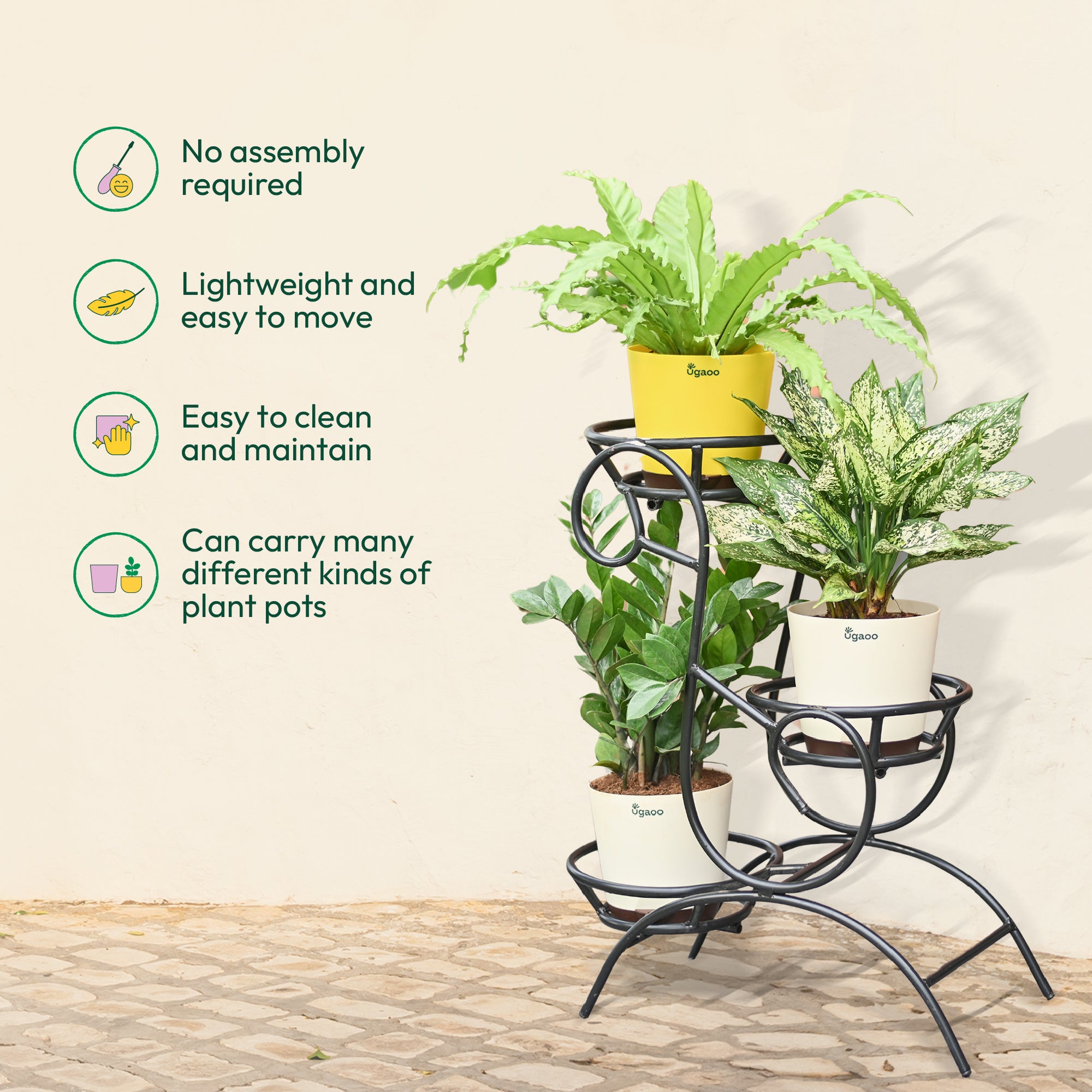 Oasis Metal Plant Stand