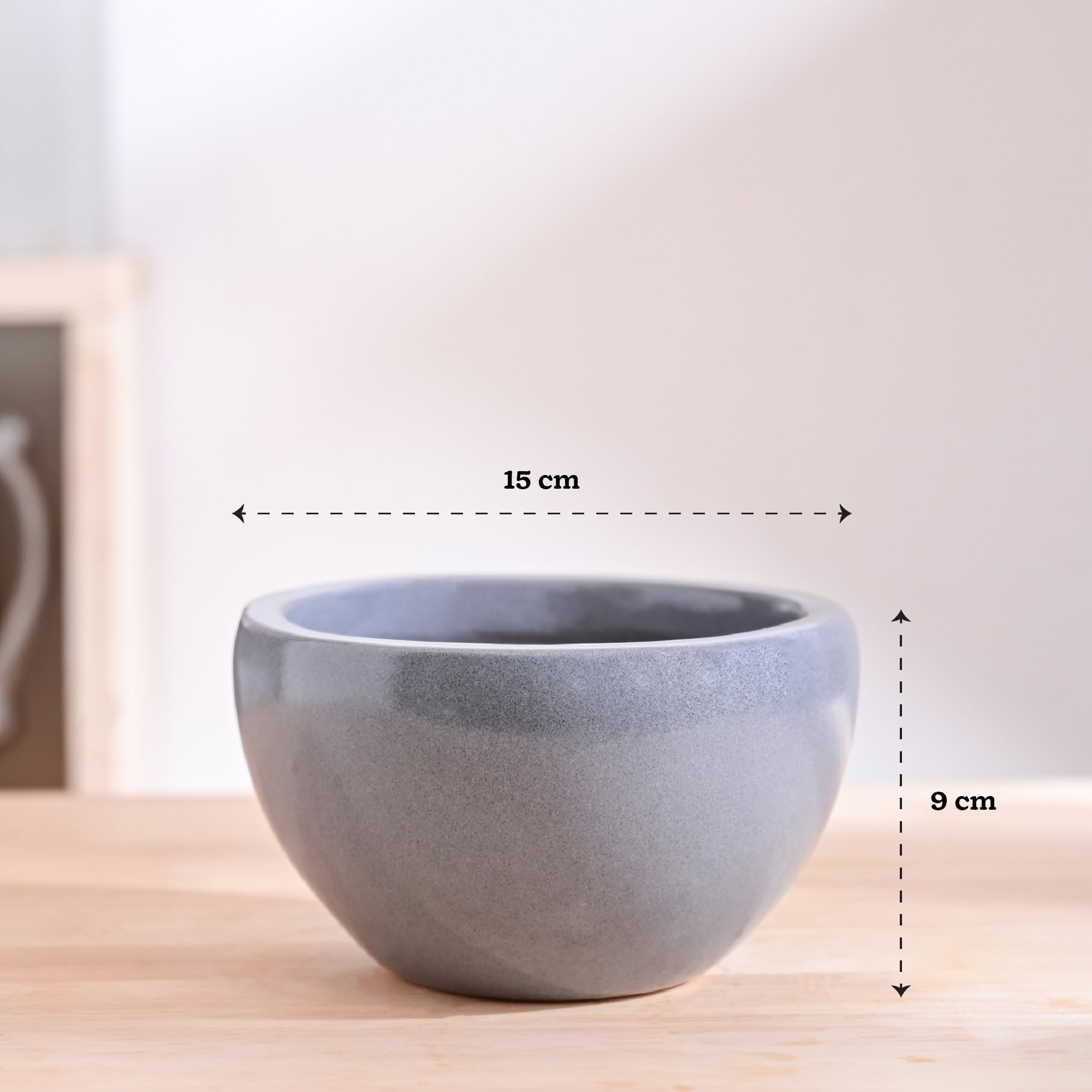 Nature's Hum Fat Ceramic Planter