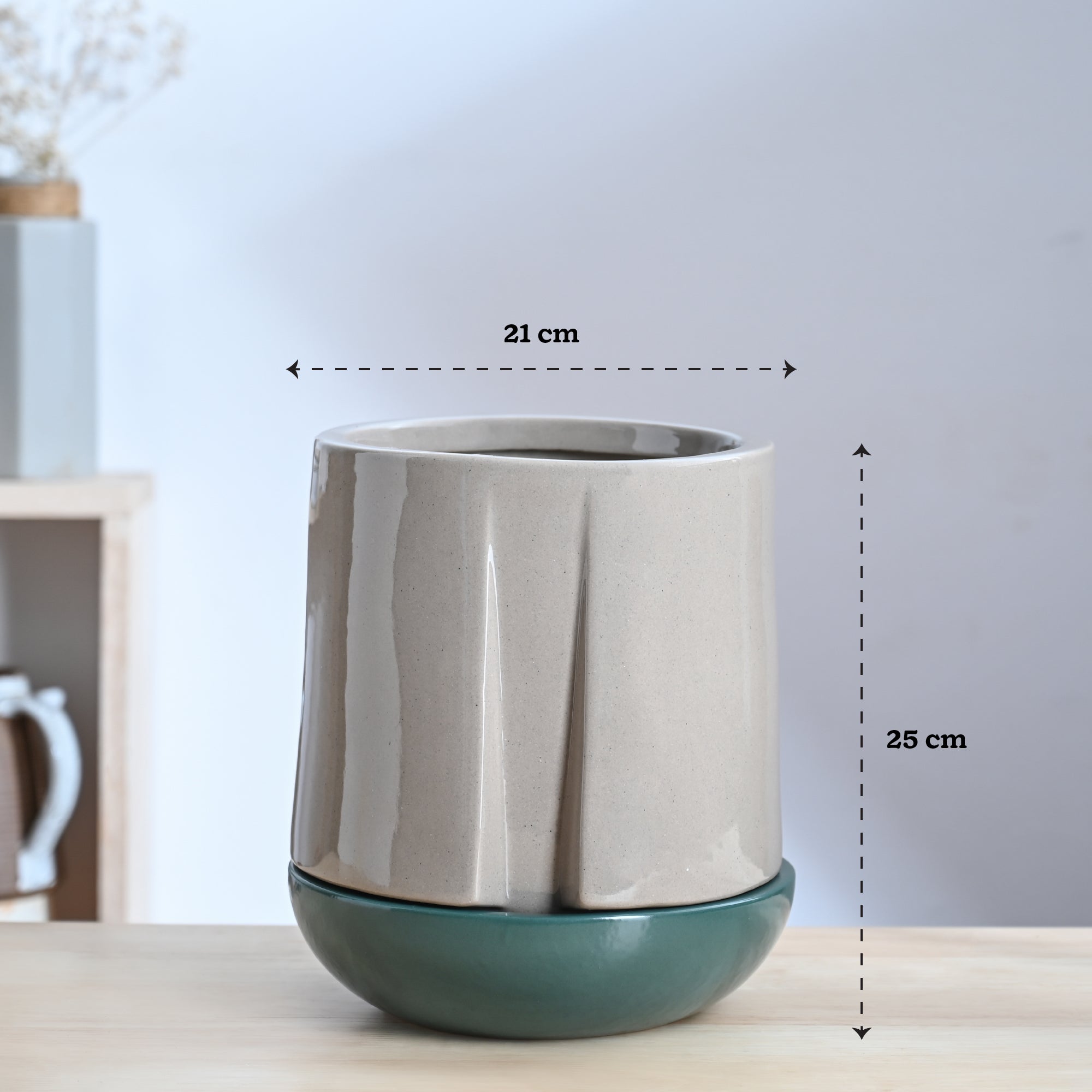 Moonlight Drama Ceramic Planter