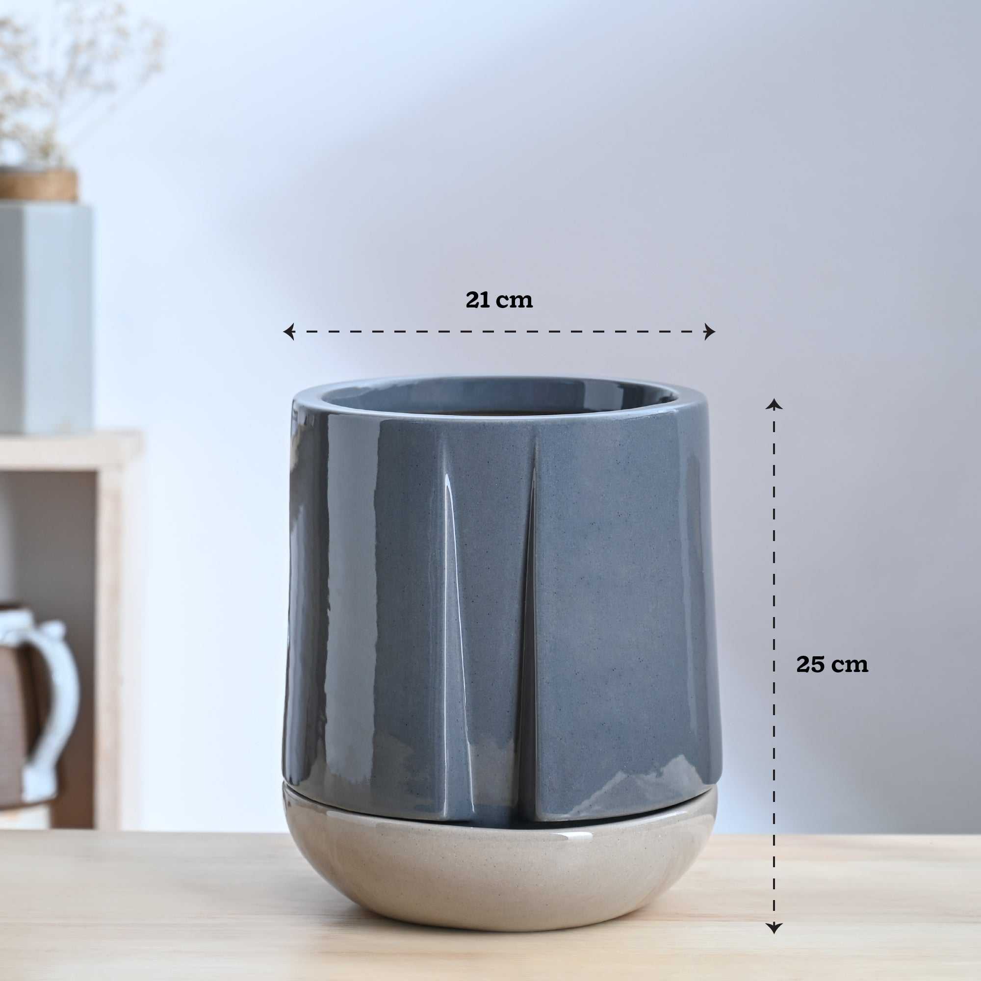 Moonlight Drama Ceramic Planter