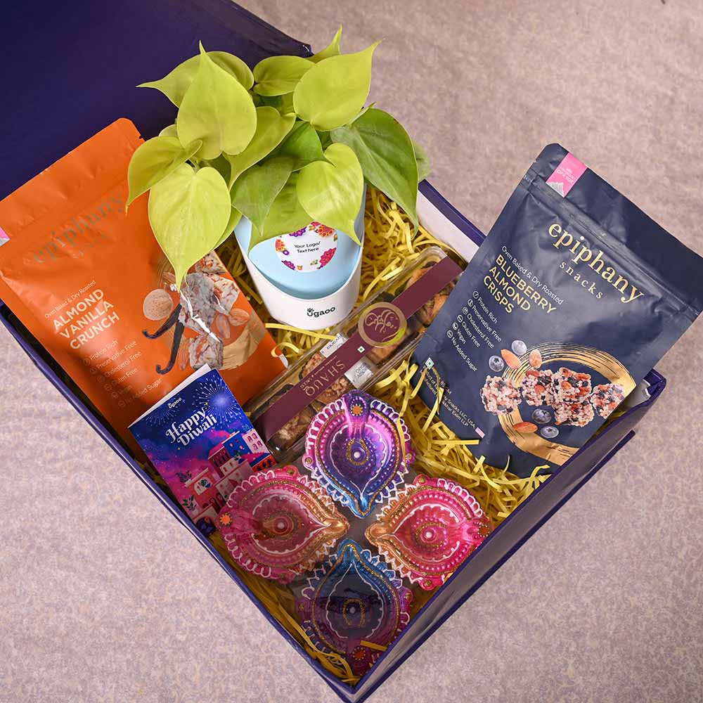 Philodendron Oxycardium & Epiphany Diwali Gift Hamper