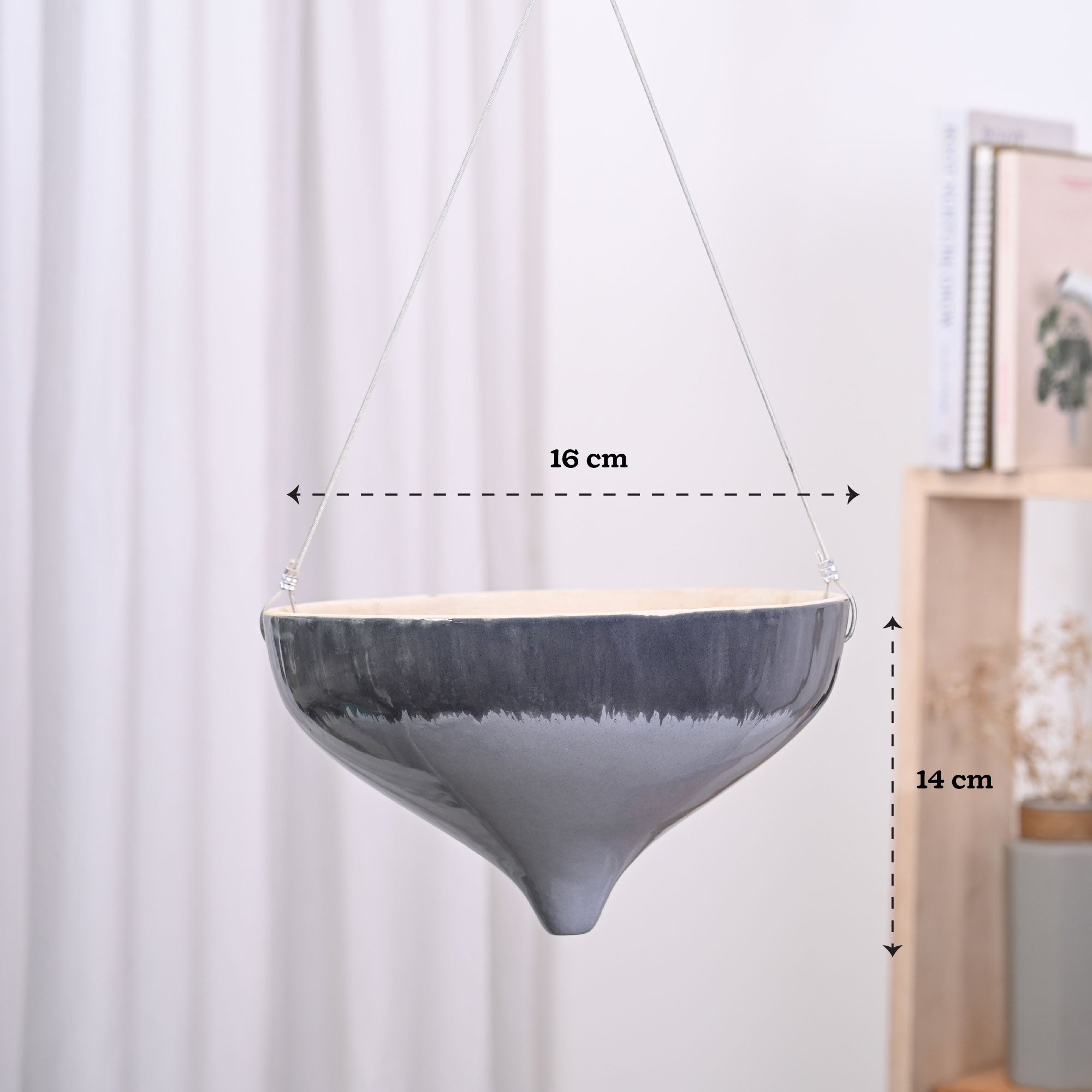 Ceramic Hanging Pot Cosmic Stone