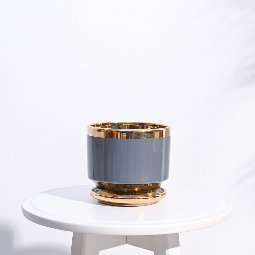 Aurelius Round Ceramic Pot