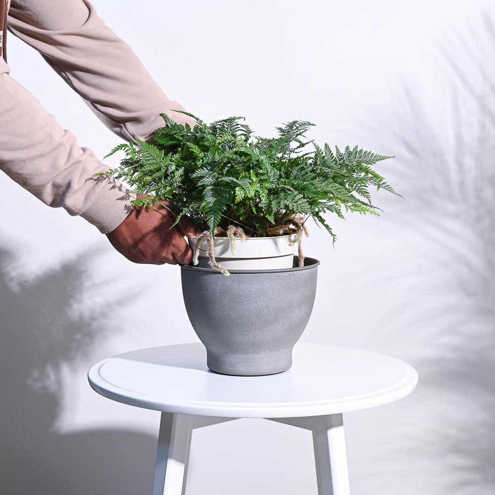 Gunmetal Goblet Planter