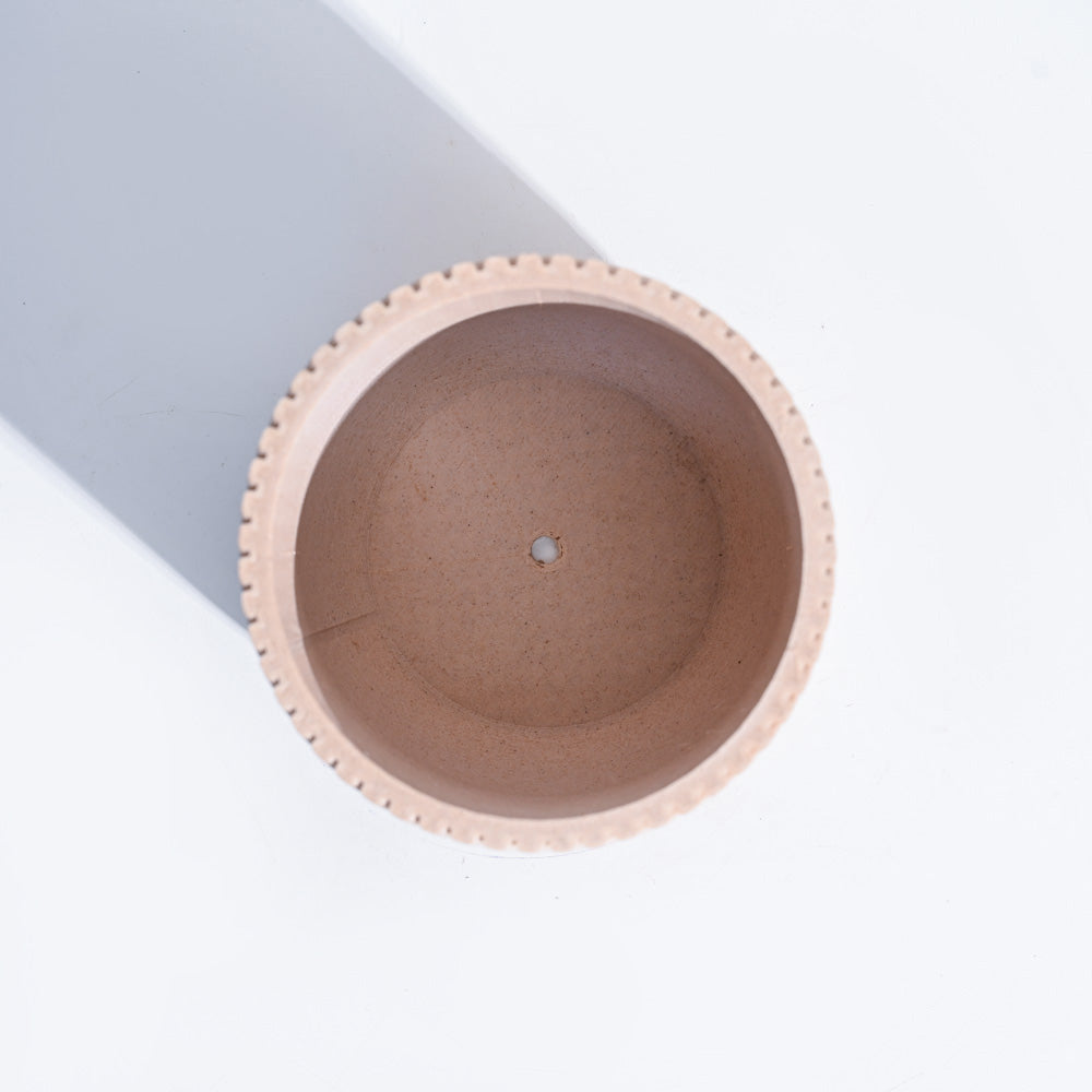 Oblique Elegance Wooden Pot