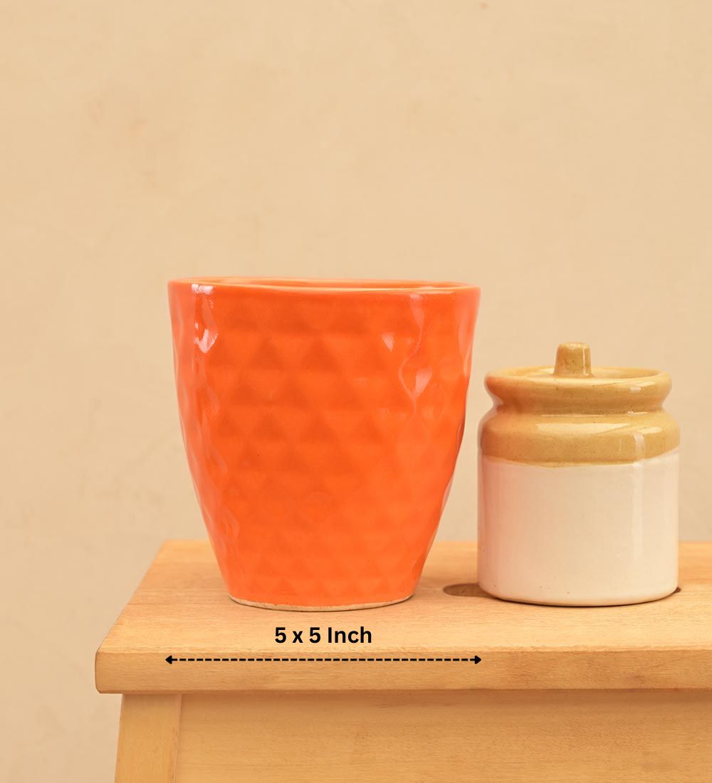 Firecracker Ceramic Planter