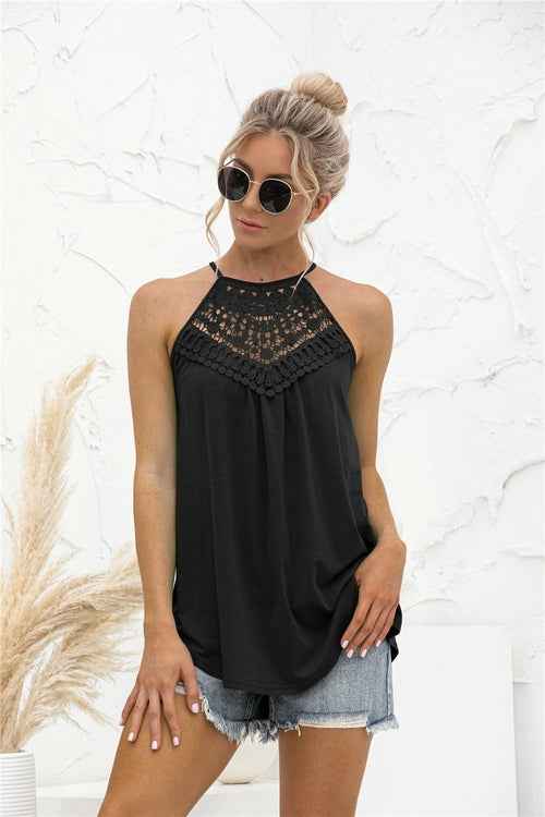 Halter Crochet Tank Top