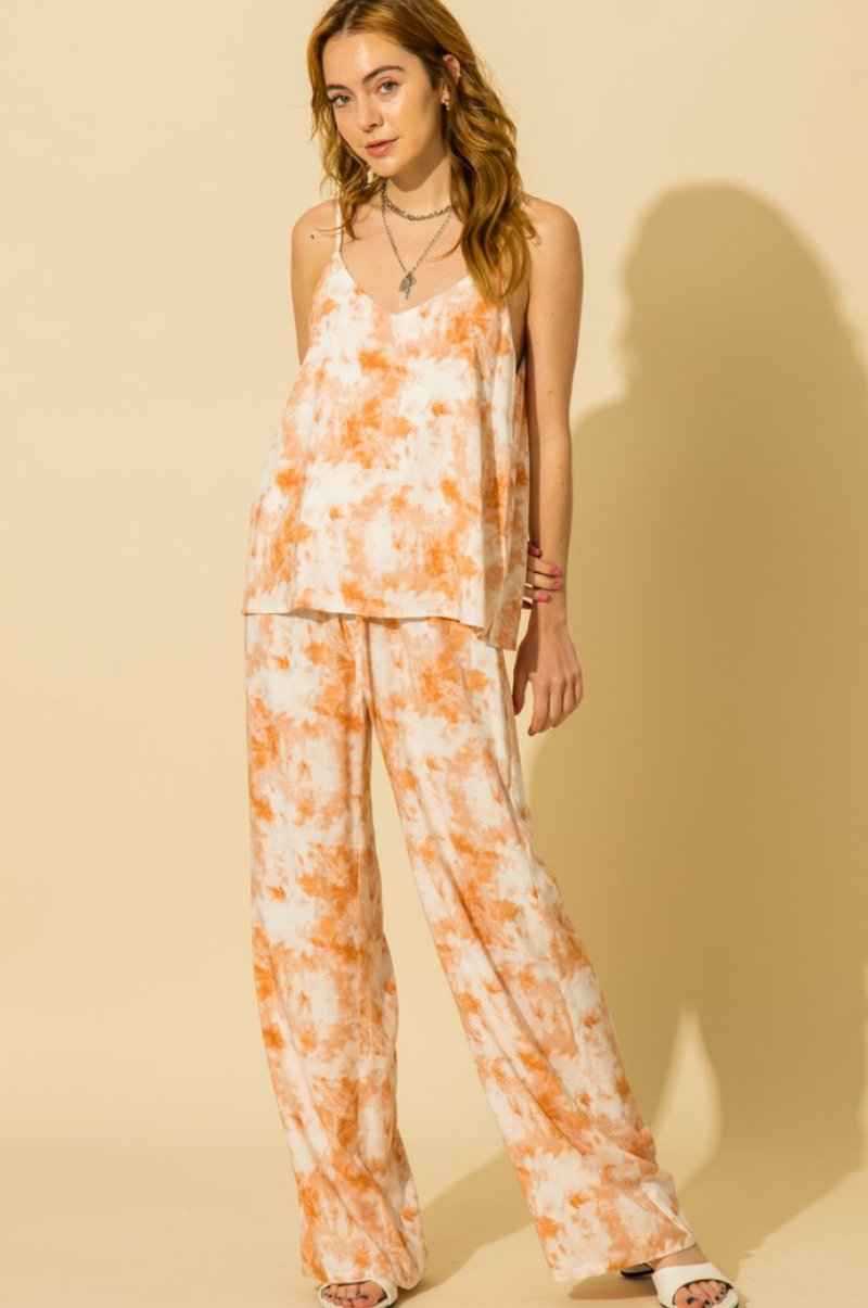 Tie Dye Print V Neck Camisole