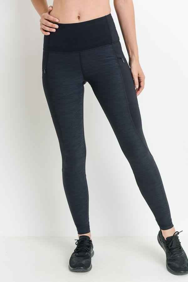 Highwaist Brushed Opal Zipper Pocket Leggings