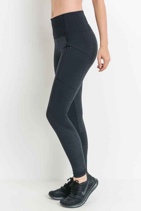 Highwaist Brushed Opal Zipper Pocket Leggings