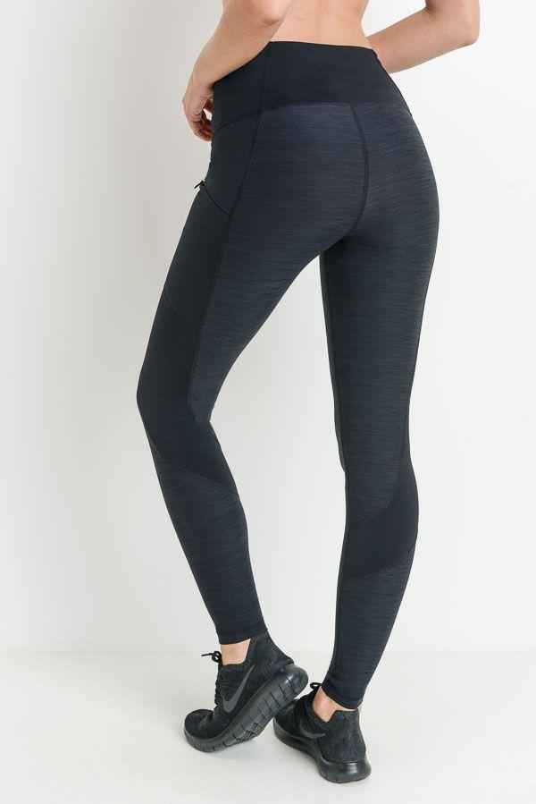 Highwaist Brushed Opal Zipper Pocket Leggings