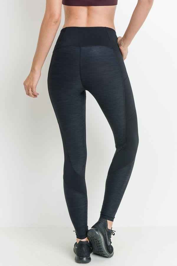 Highwaist Brushed Opal Zipper Pocket Leggings