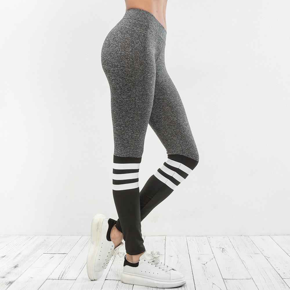 EP Women Colorblock Autumn Casual Pants Female Spring Sporty Legging