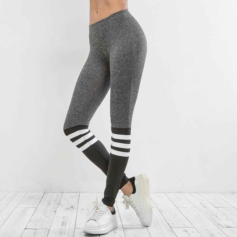 EP Women Colorblock Autumn Casual Pants Female Spring Sporty Legging
