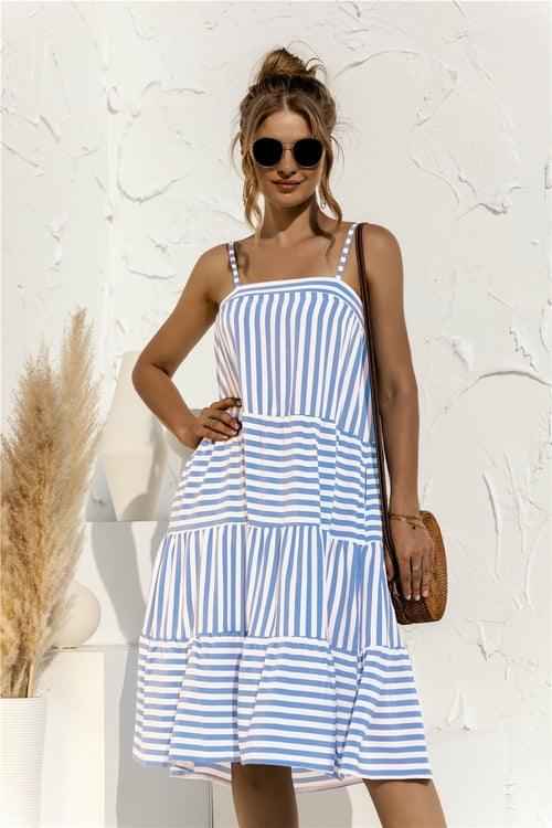 2021 Casual Spaghetti Midi Dress