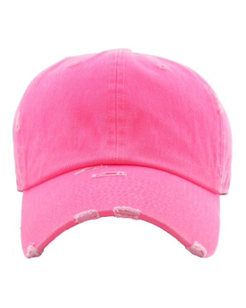 Distressed dad hat