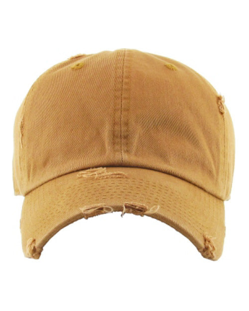 Distressed dad hat
