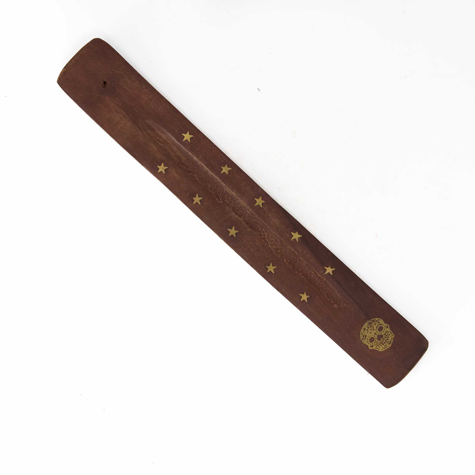 Wood Incense Holder - Santa Muerte