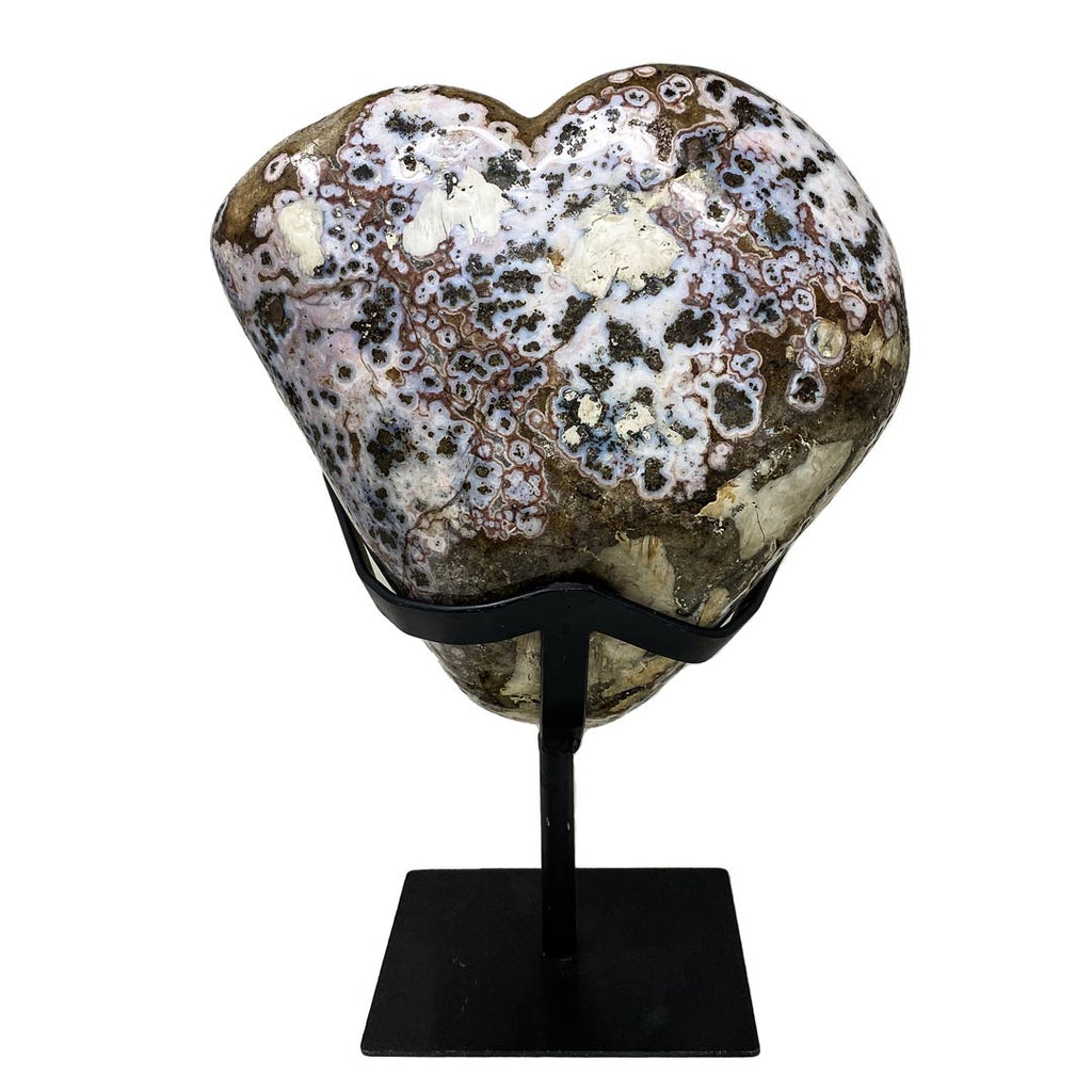 Citrine Heart with Iron Base