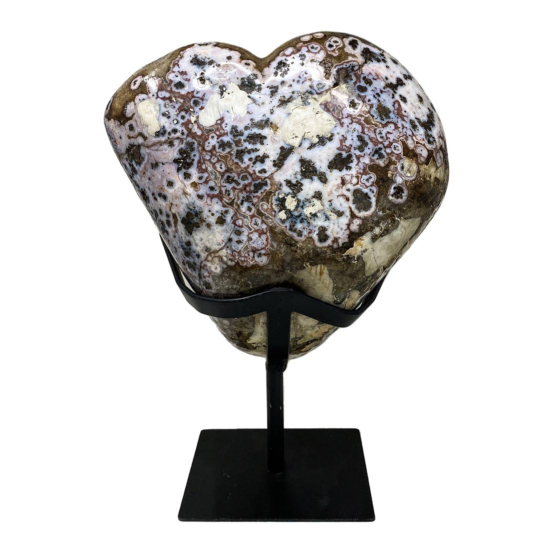 Citrine Heart with Iron Base