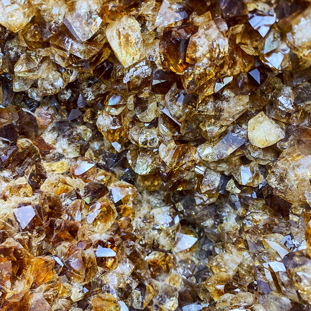 Citrine Heart with Iron Base