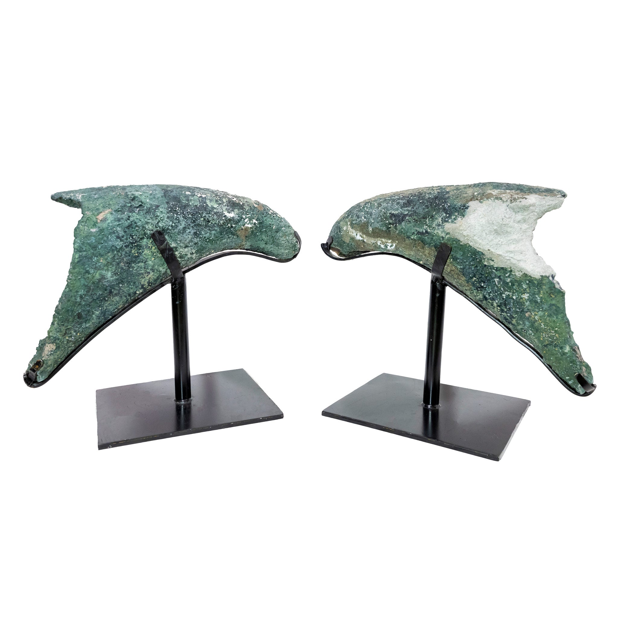 Amethyst Pair Dolphins