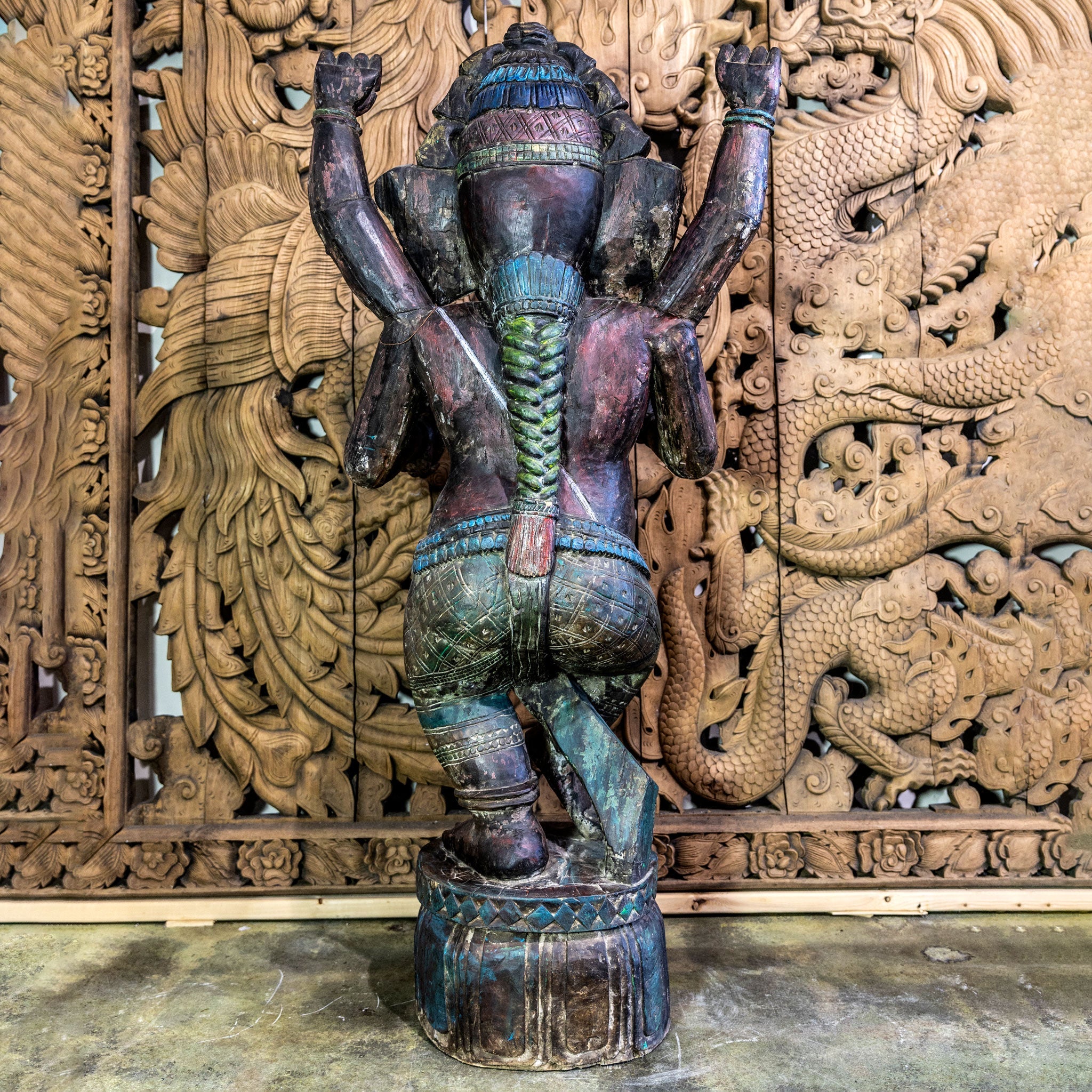 Antique Lord Ganesha 5'7"