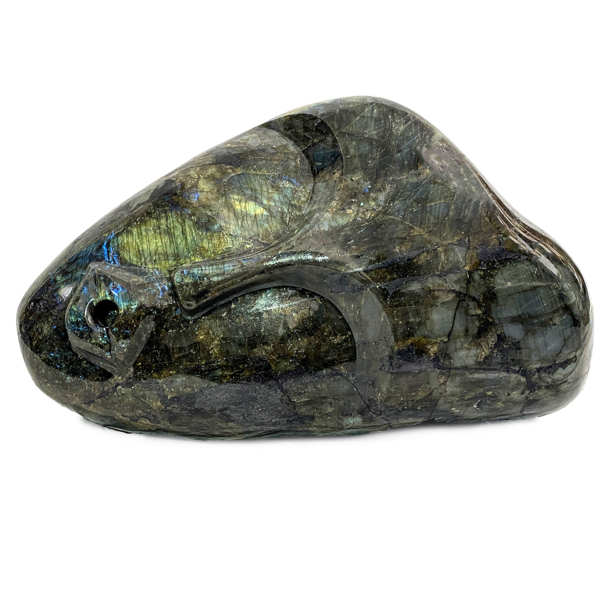 Labradorite Whistle Blower from Madagascar