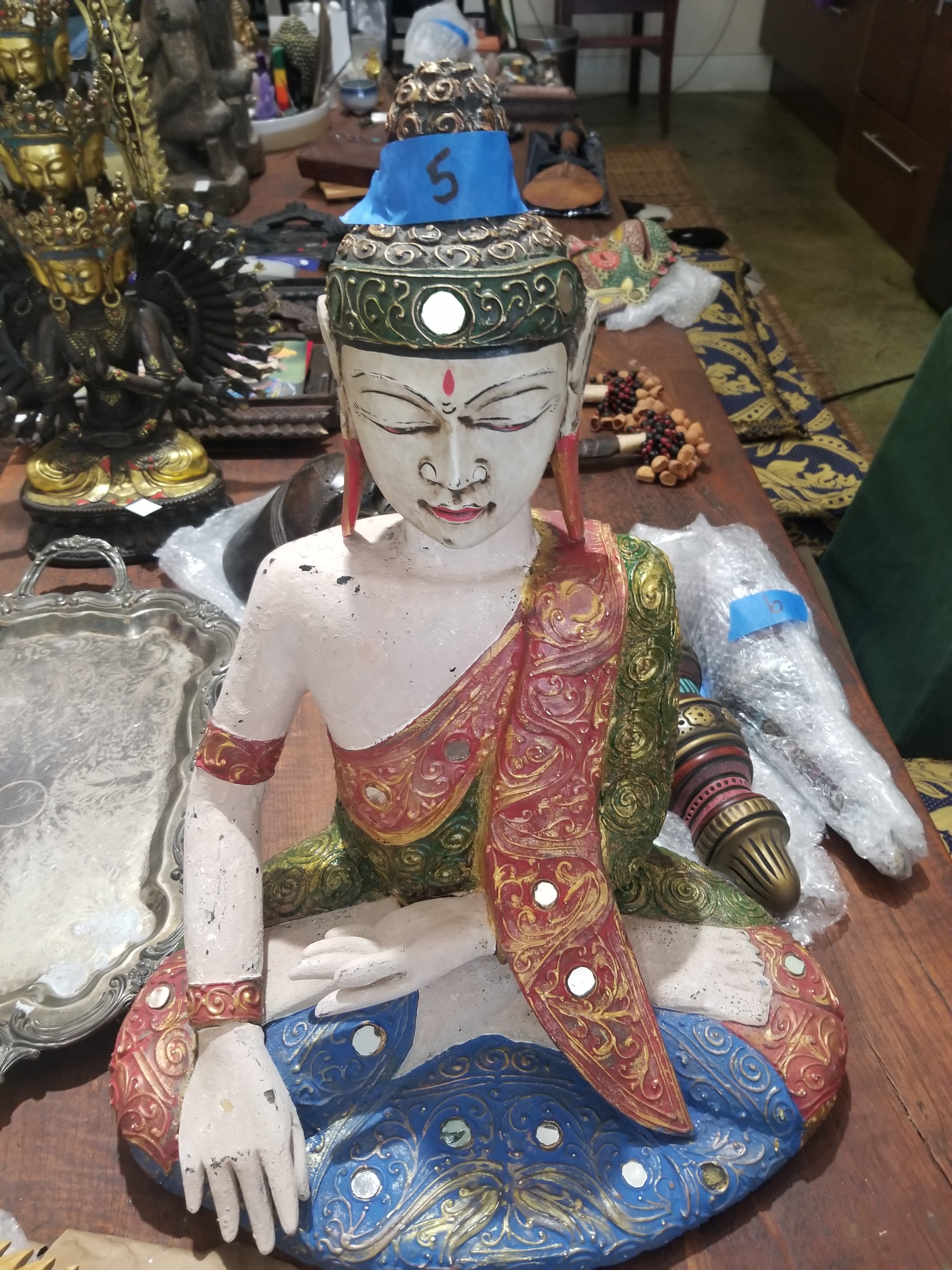 Hand Carved Bhumisparsha Buddha