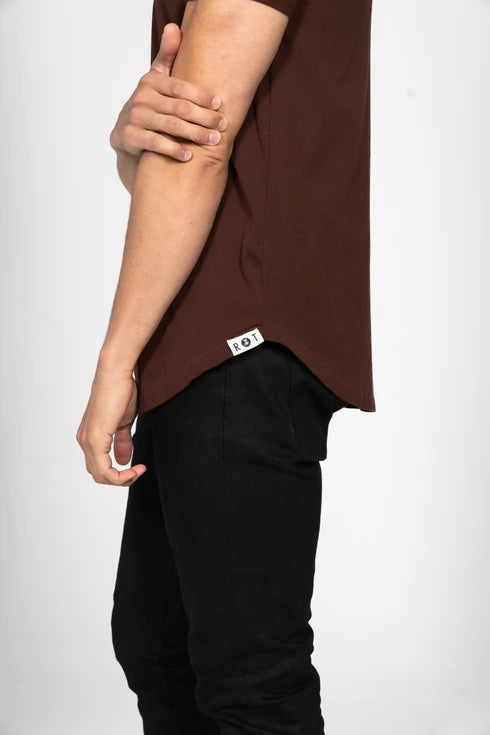 Curve Crew T-Shirt: Stone