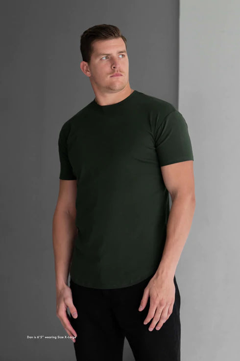 Curve Crew T-Shirt: Stone