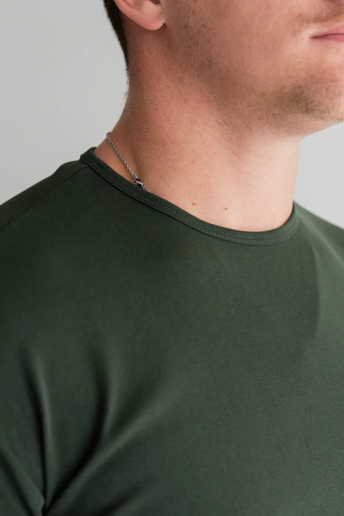 Curve Crew T-Shirt: Apricot - Rule Of Threads