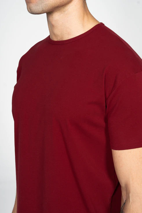 Curve Crew T-Shirt: Apricot - Rule Of Threads