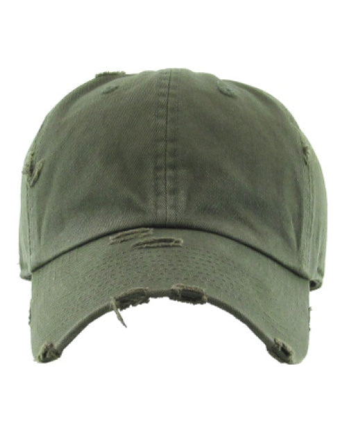 Distressed dad hat