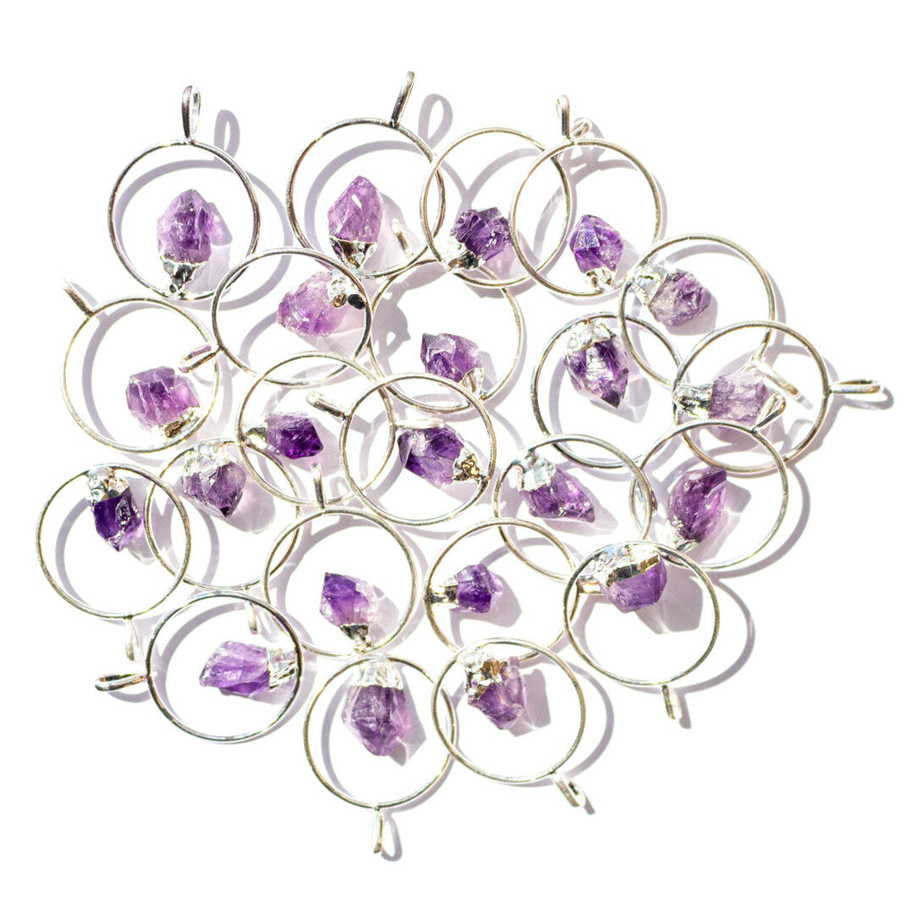 Amethyst Pendant with Gold