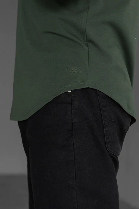 Curve Crew T-Shirt: Stone