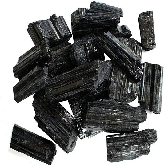 Black Tourmaline Pieces Rough Large