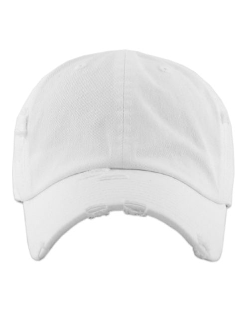 Distressed dad hat