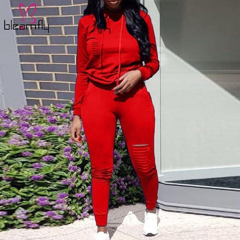 Sweatsuit Top & Pants Long Sleeve Vintage Modern Fashion