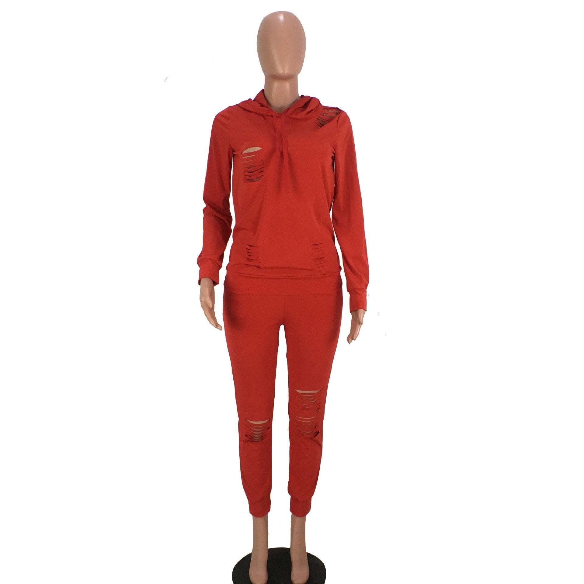 Sweatsuit Top & Pants Long Sleeve Vintage Modern Fashion