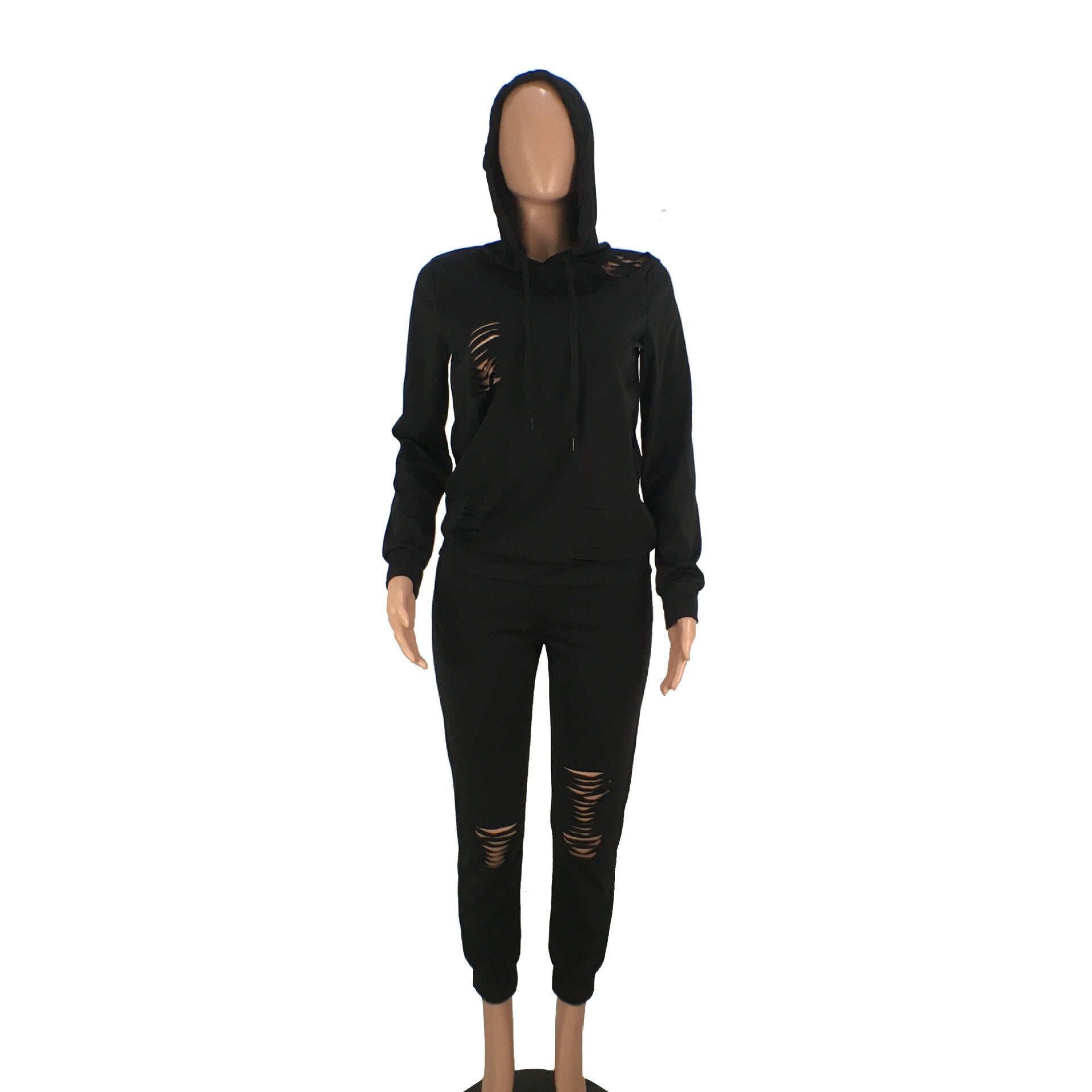 Sweatsuit Top & Pants Long Sleeve Vintage Modern Fashion