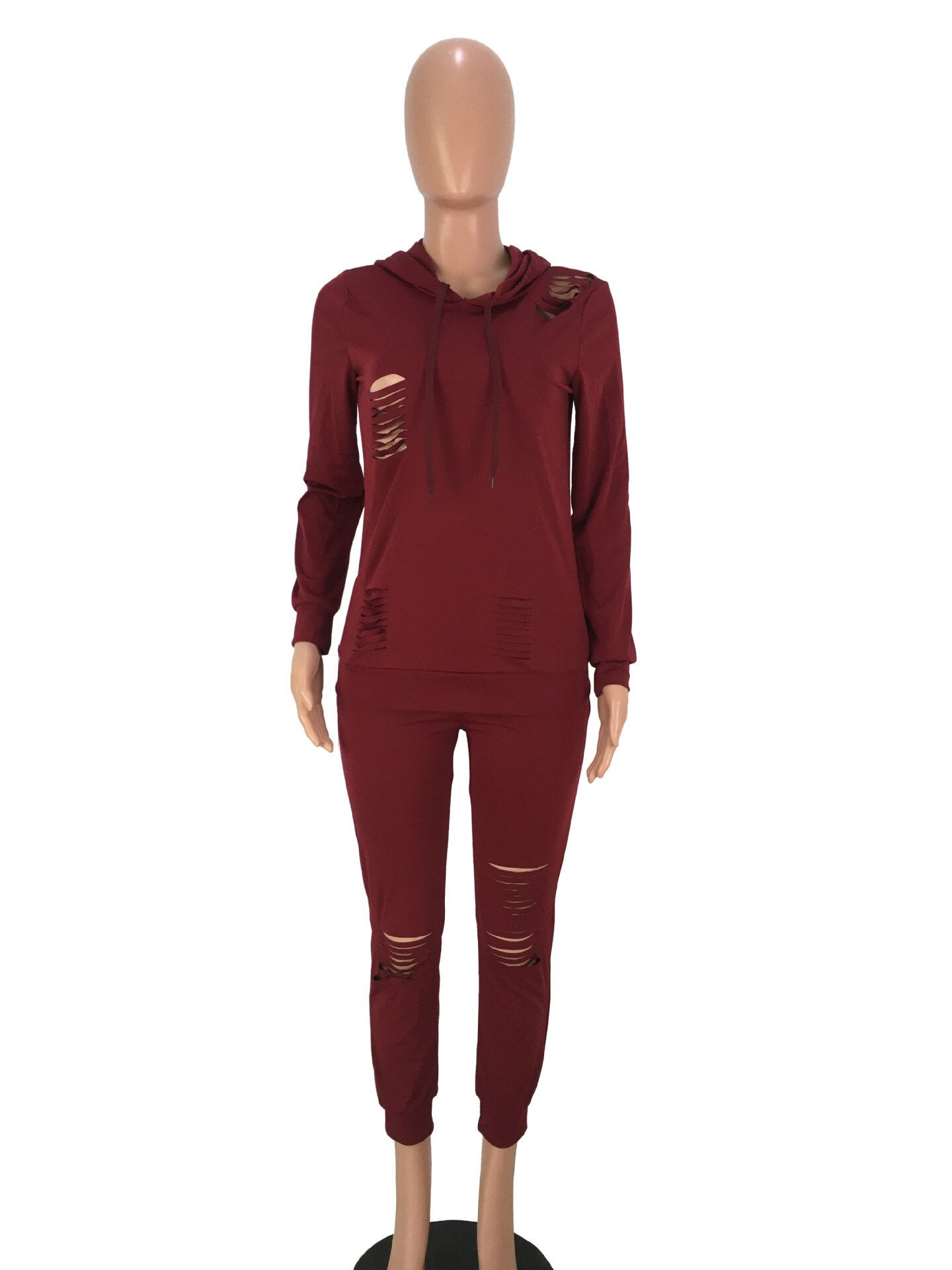 Sweatsuit Top & Pants Long Sleeve Vintage Modern Fashion